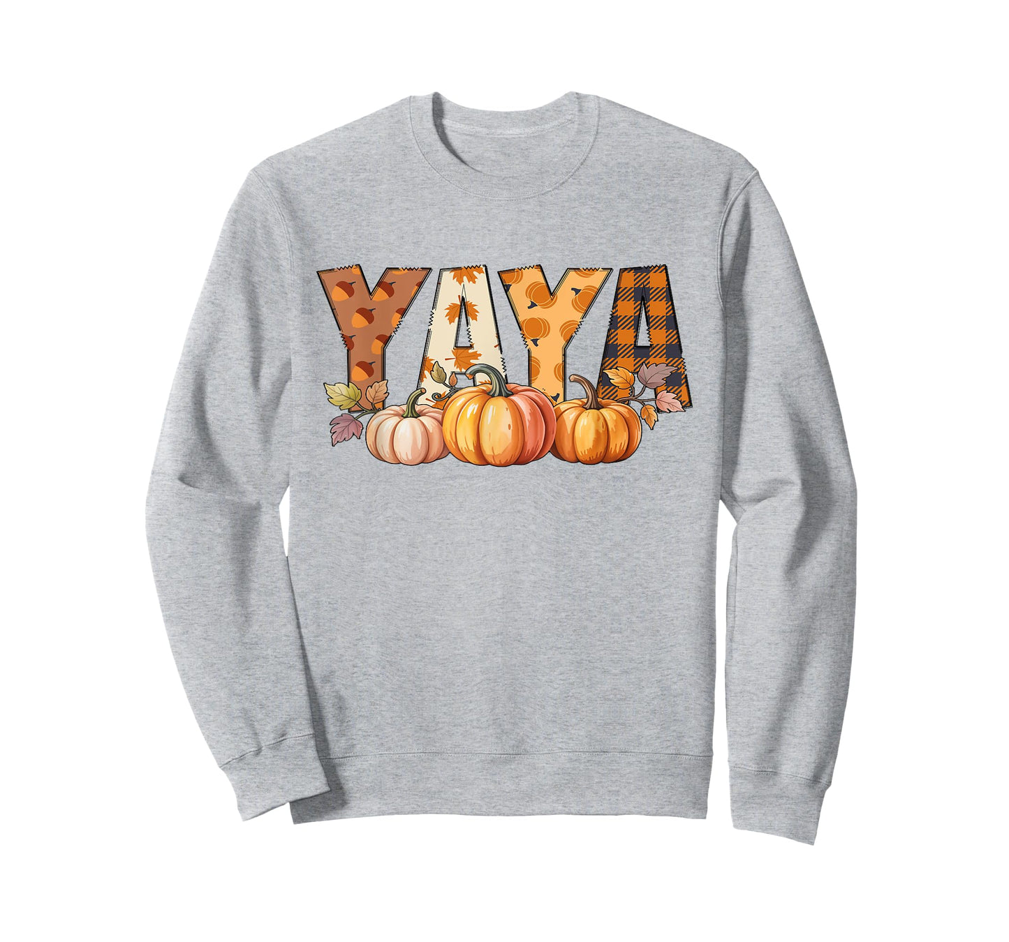 Yaya with Pumpkins Fall Celebration Design for Autumn Fun T-Shirt
