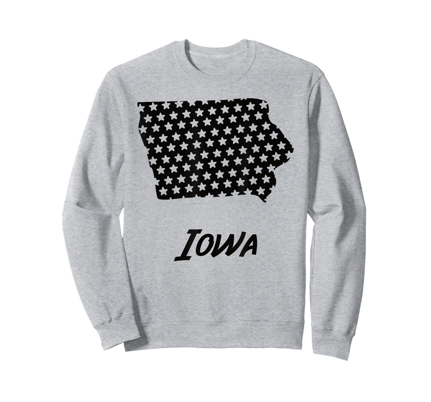Iowa USA State Outline Stars Vintage Retro Design T-Shirt