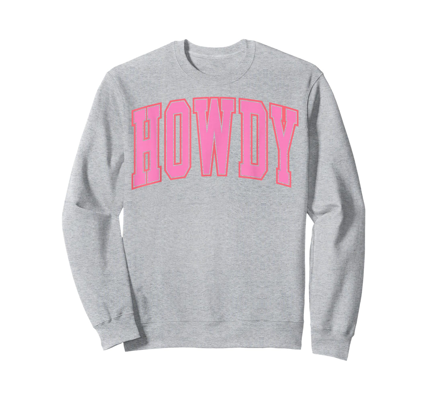 Preppy Cowgirl Varsity Pink Howdy Western Women Girls T-Shirt