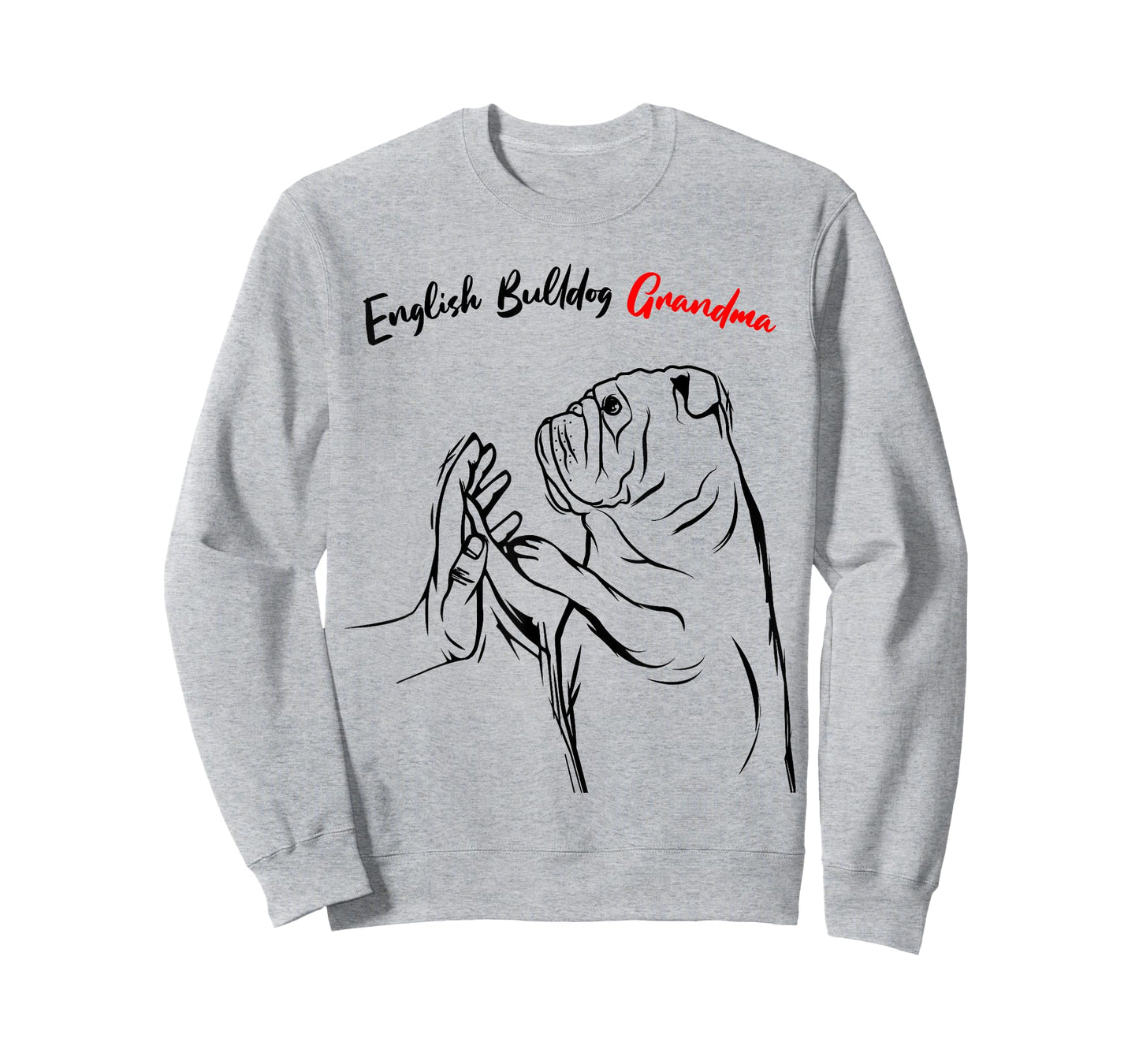 English Bulldog Grandma Dog Owner Lover Funny Women T-Shirt