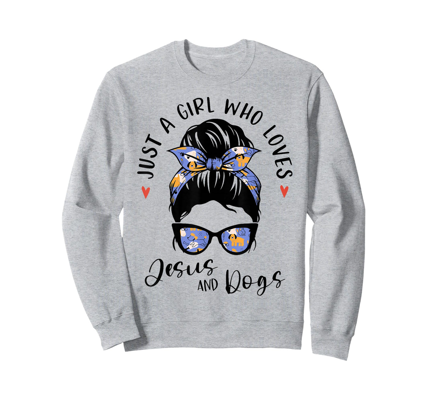 Just A Girl Who Loves Jesus and Dogs Gifts for Dog Lover T-Shirt