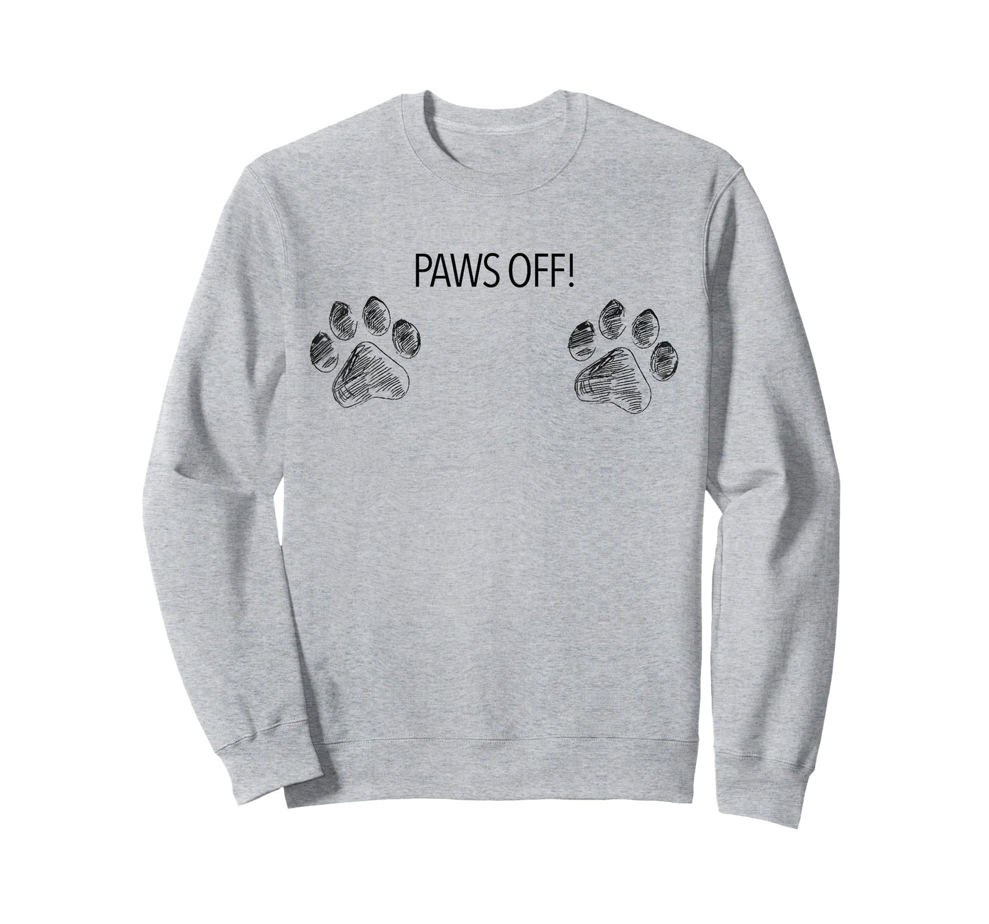 Paws Off Dog Paw Prints Boobies Dog Mom Life T-Shirt T-Shirt