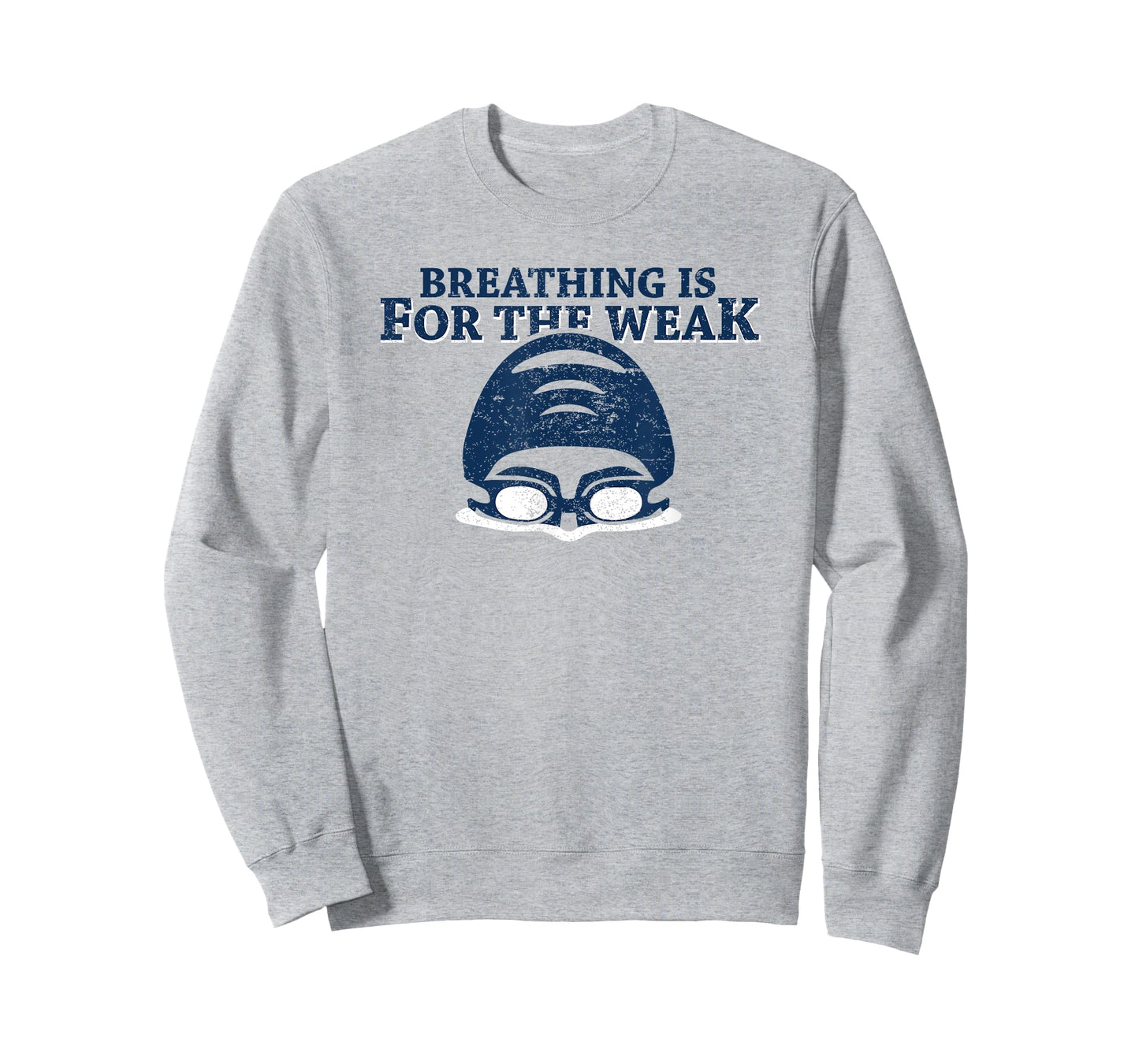 Meme Swimmer Breathing Is For The Weak Swimming T-Shirt T-Shirt