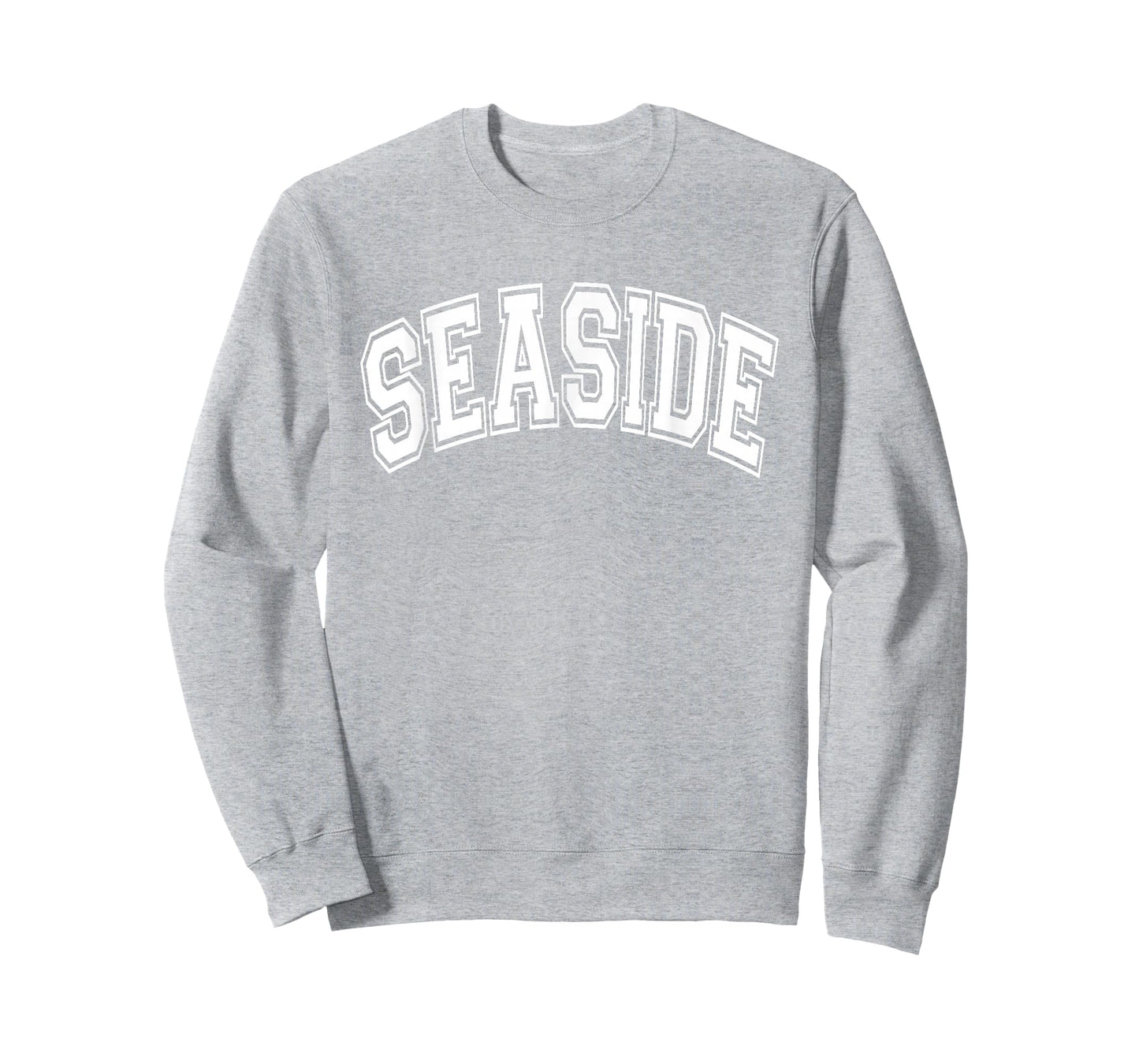 Seaside Arched Style Text Pink with White Print T-Shirt