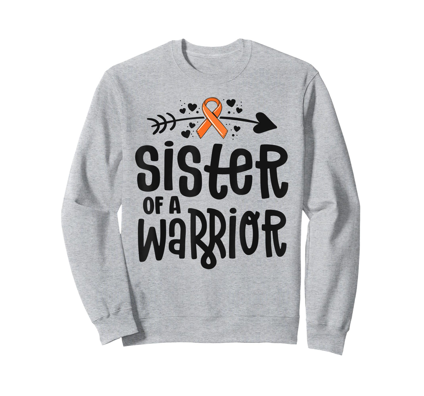 Sister Of A Warrior Orange Family Leukemia Cancer Awareness T-Shirt