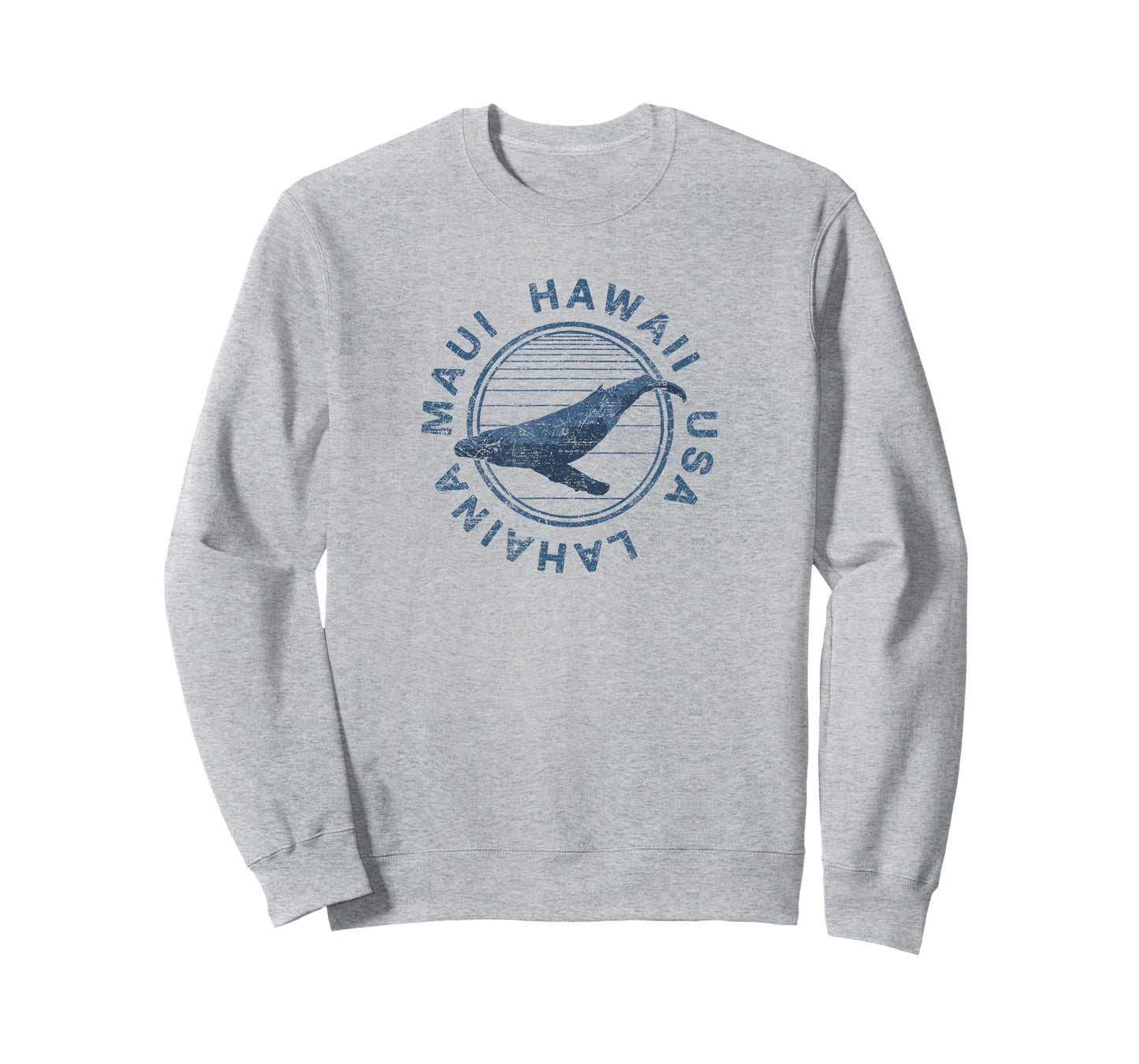 Maui Hawaii Lahaina Vintage Whale Retro T-Shirt