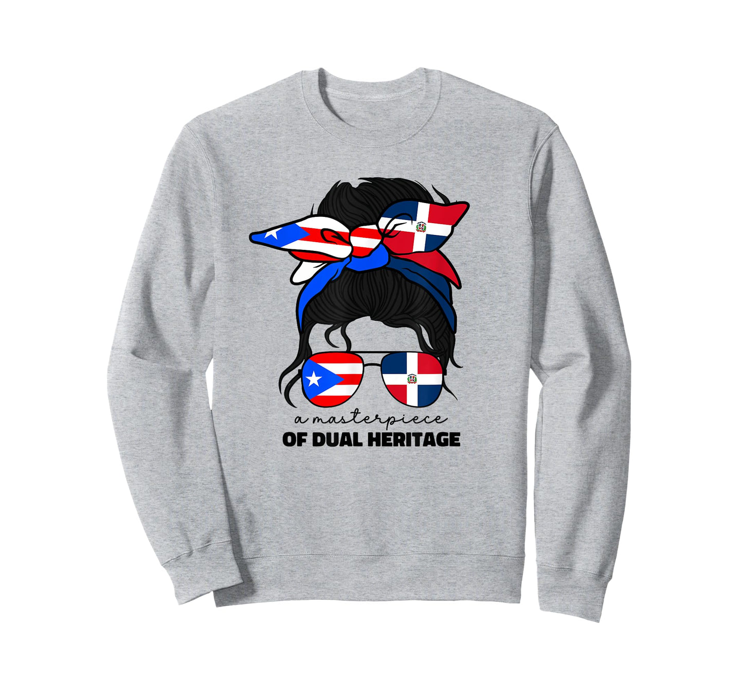 Half Dominican And Puerto Rican Rico Flag DominiRican Girls T-Shirt