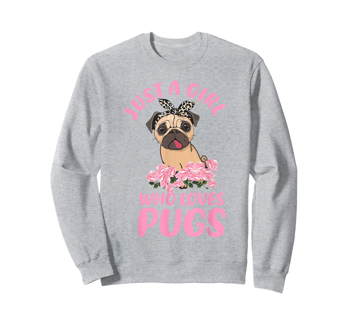 Just A Girl Who Loves Pugs, Girl And Her Dog Lover For Women T-Shirt