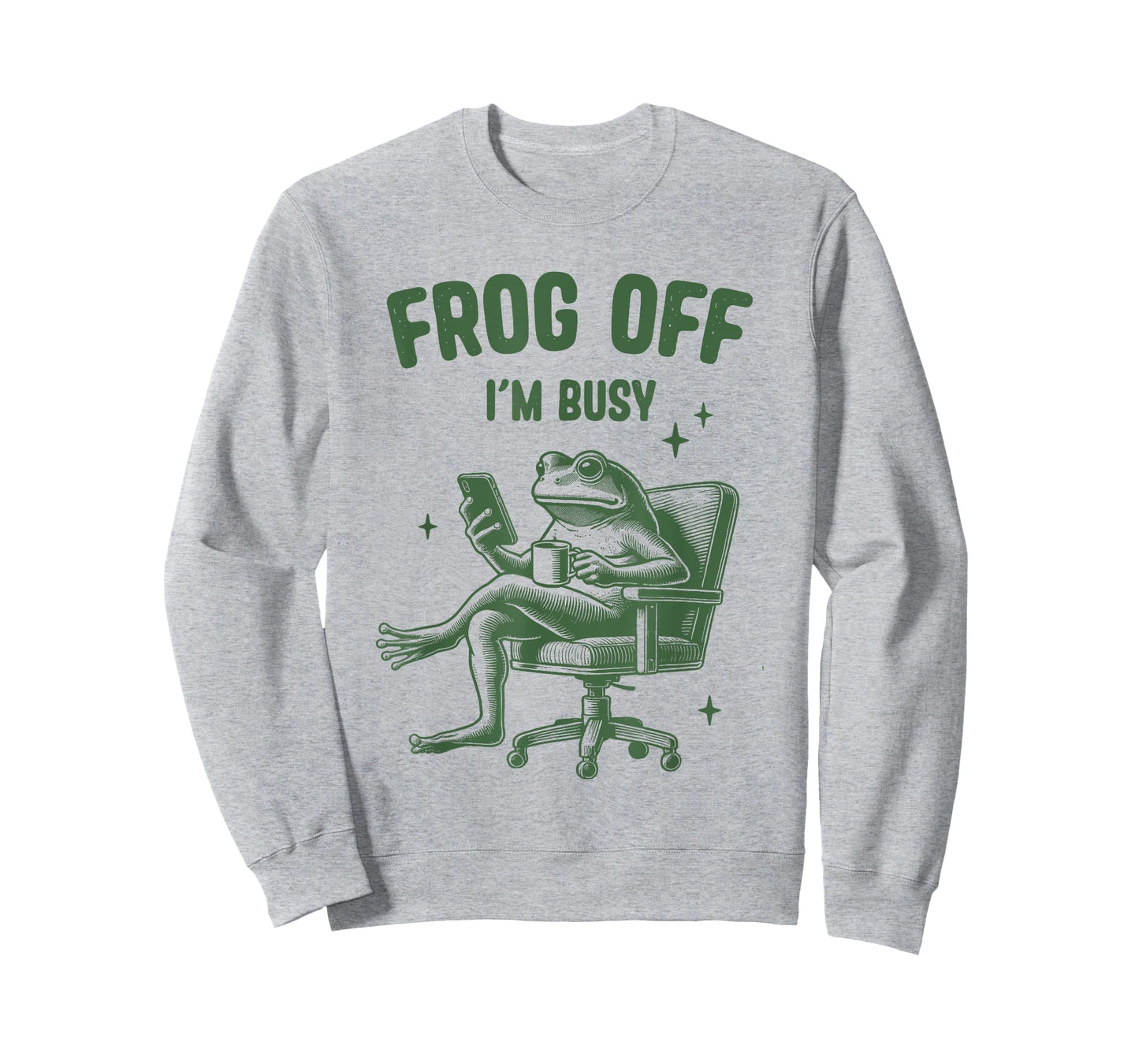 Funny Frog Off I'm Busy Sarcastic Office Humor Relaxed Frog T-Shirt
