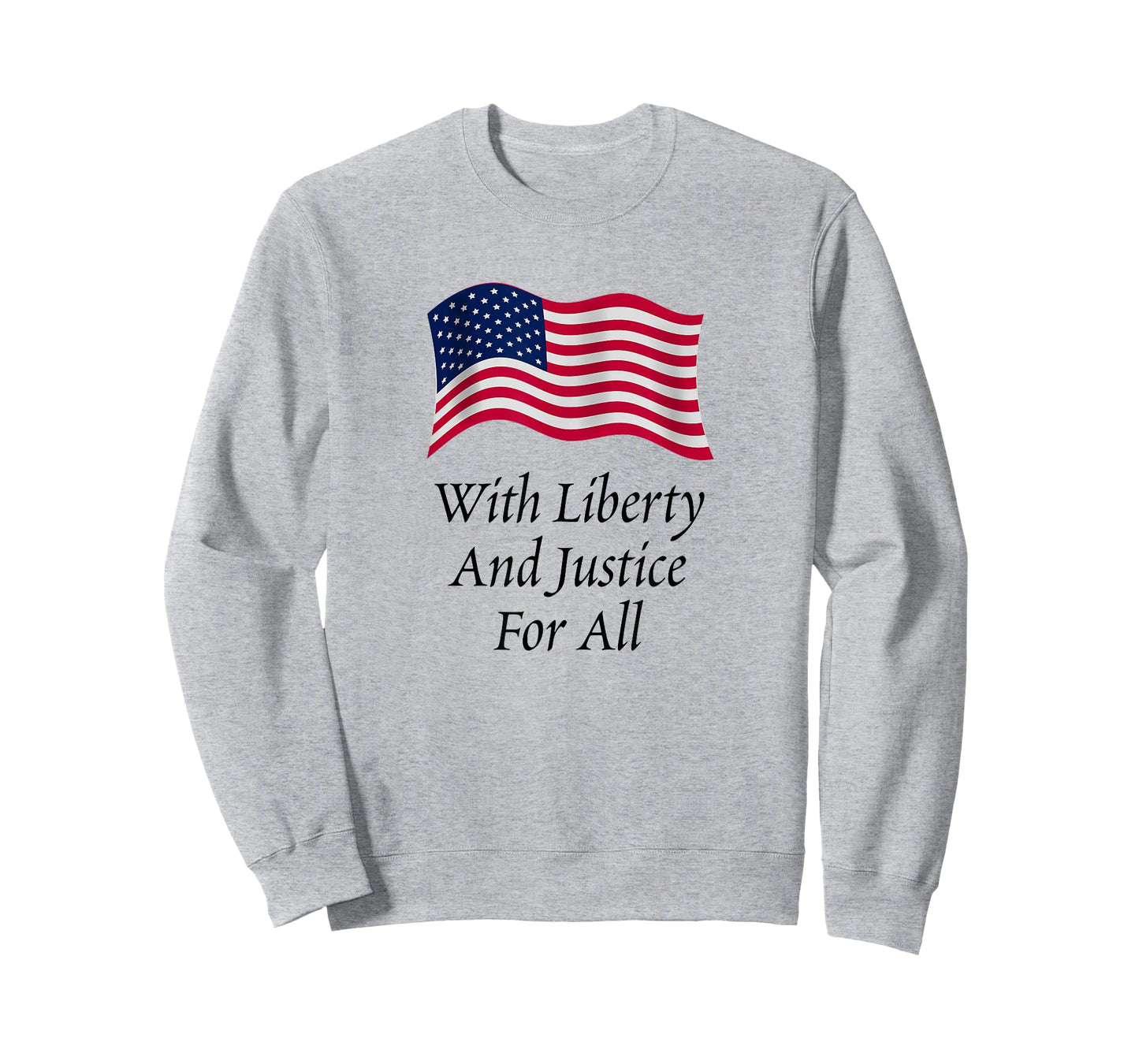 With Liberty and Justice for All American Flag Patriotic T-Shirt