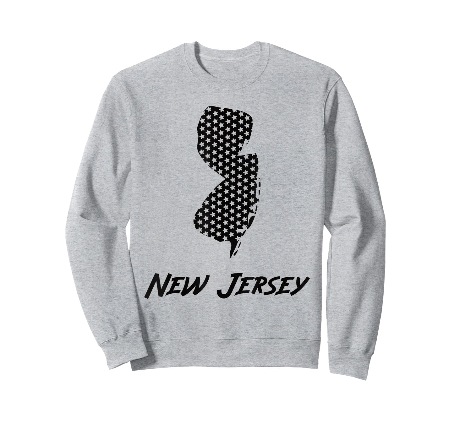 New Jersey USA State Outline Stars Vintage Retro Design T-Shirt