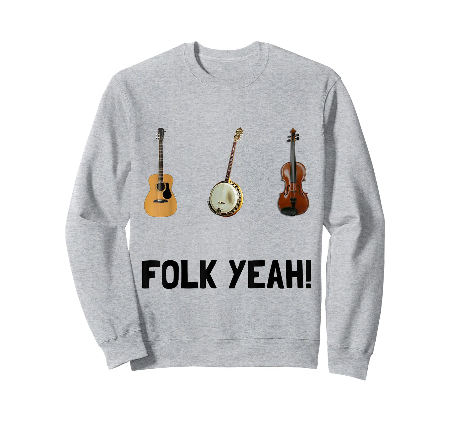 Folk Yeah Folk Music Fan Funny T-Shirt T-Shirt