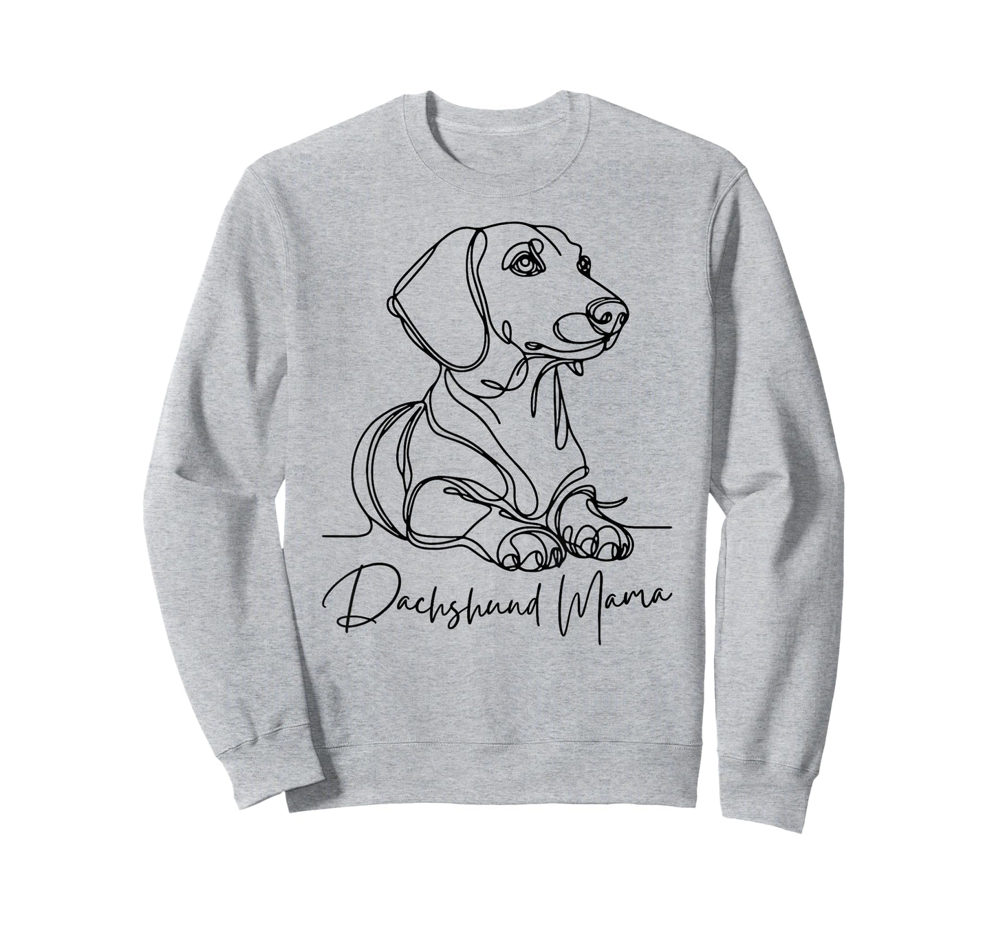 Dachshund Mama Dachshund Mom Line Art Wiener Dog Artistic T-Shirt