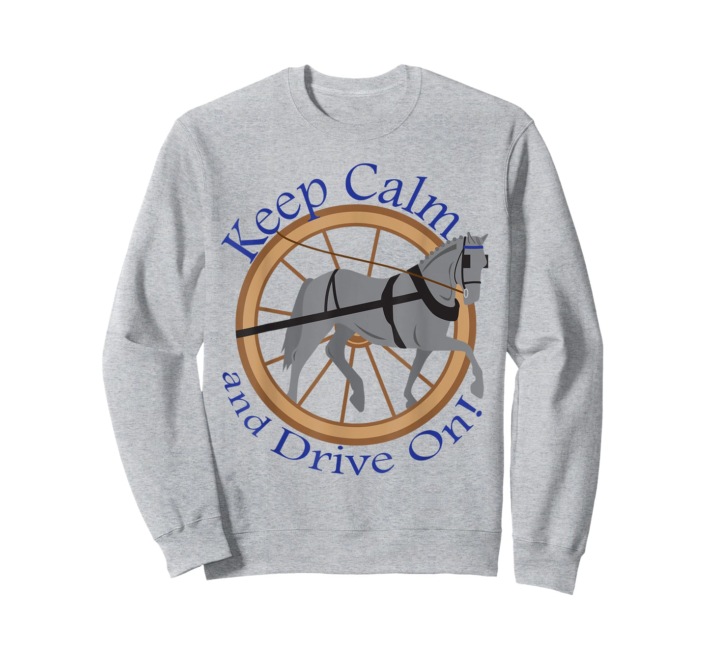 Keep Calm and Drive On Horse Pony Driving T Shirt T-Shirt