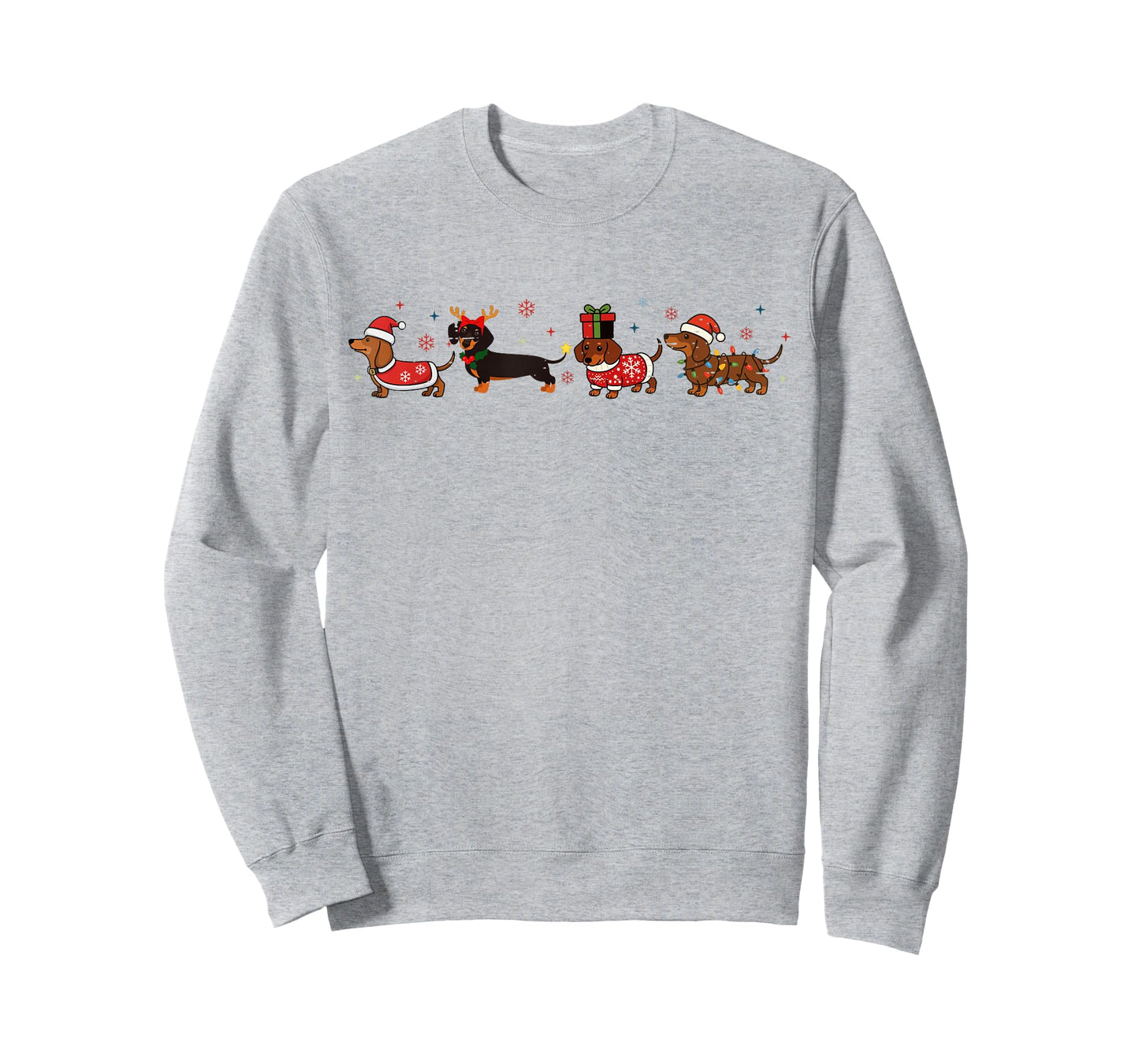 Funny Dachshund Christmas Weenie Dog Lover Cute Merry Xmas T-Shirt