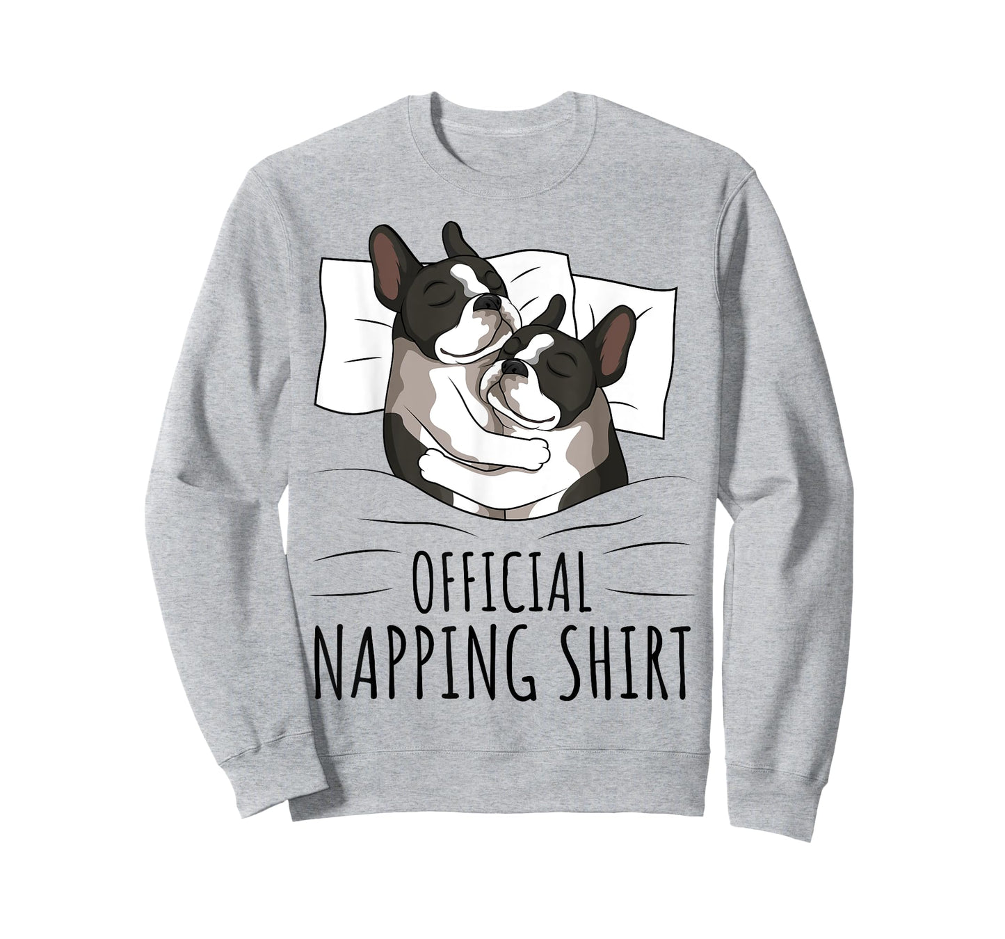 Sleeping Boston Terrier Dog Lover Official Napping T-Shirt for Men Women Kids