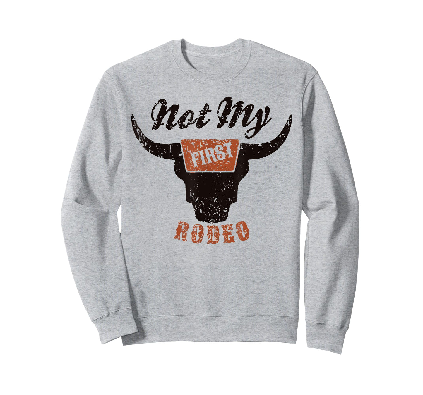 Retro Bull Skull Not My First Rodeo Western Country Cowboy T-Shirt
