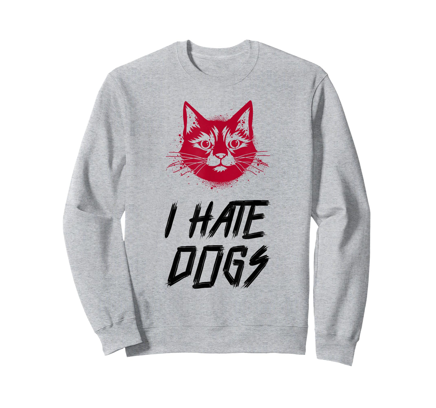 I Hate Dogs (Funny Cat Graphic) T-Shirt