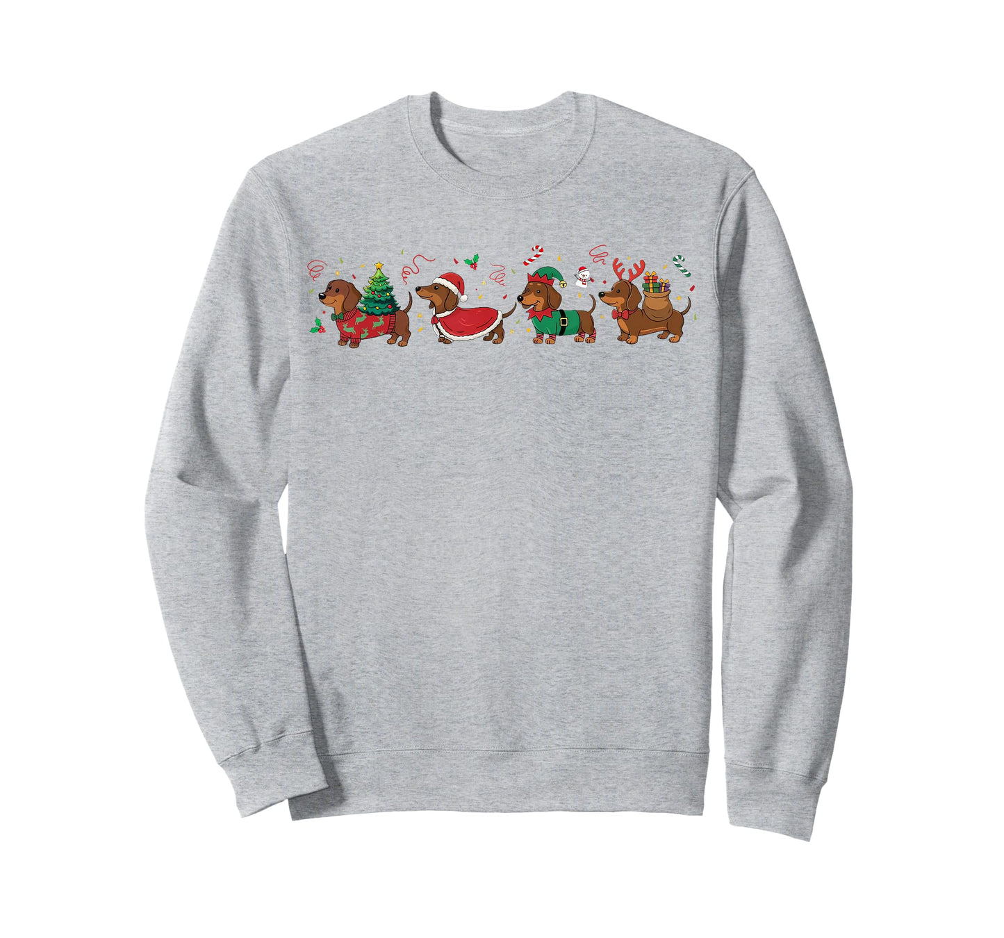 Funny Weenie Dog Dachshund Christmas Cute Merry Xmas Holiday T-Shirt
