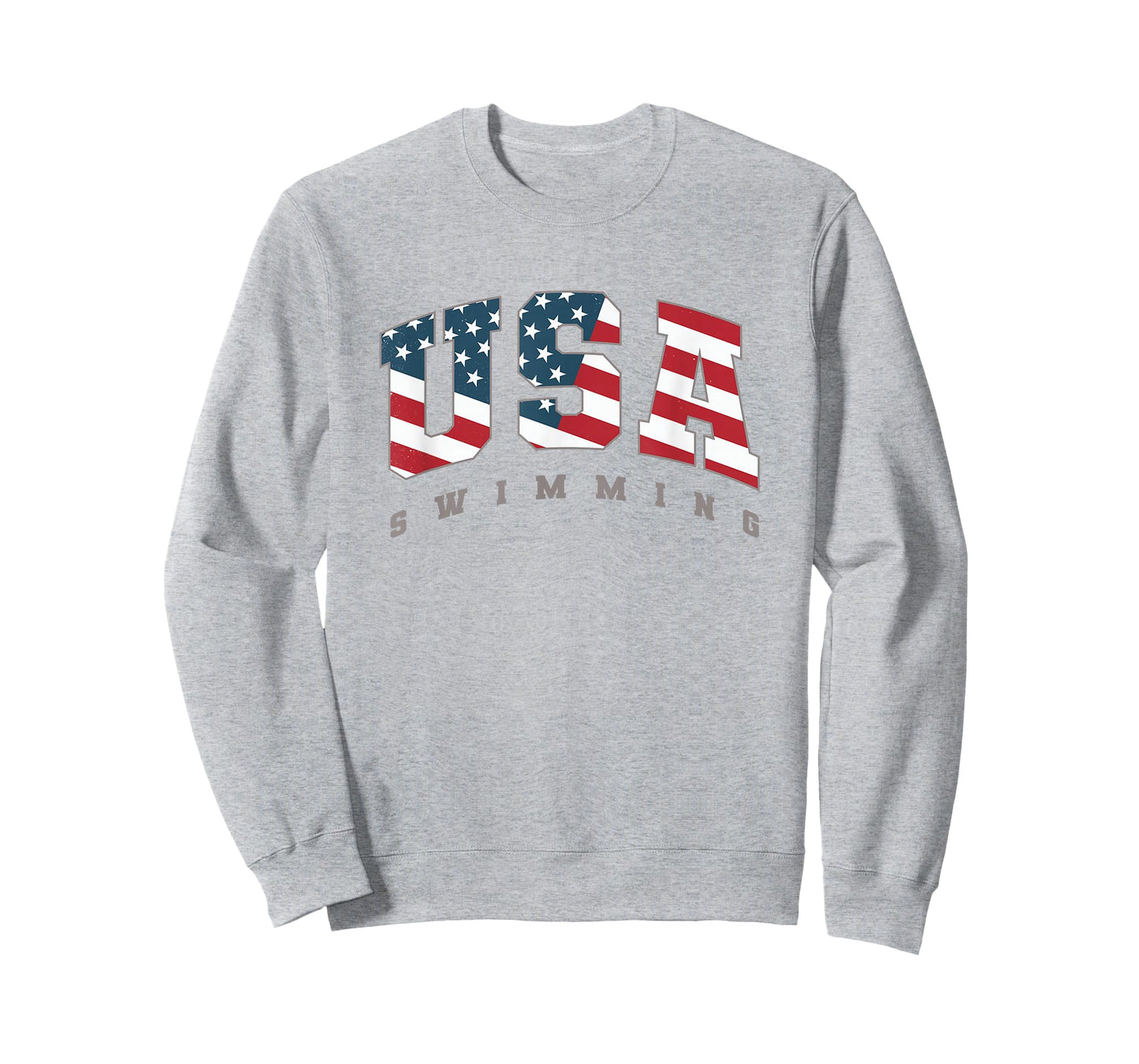USA Swimming American Flag Team Sport Athlete Support T-Shirt