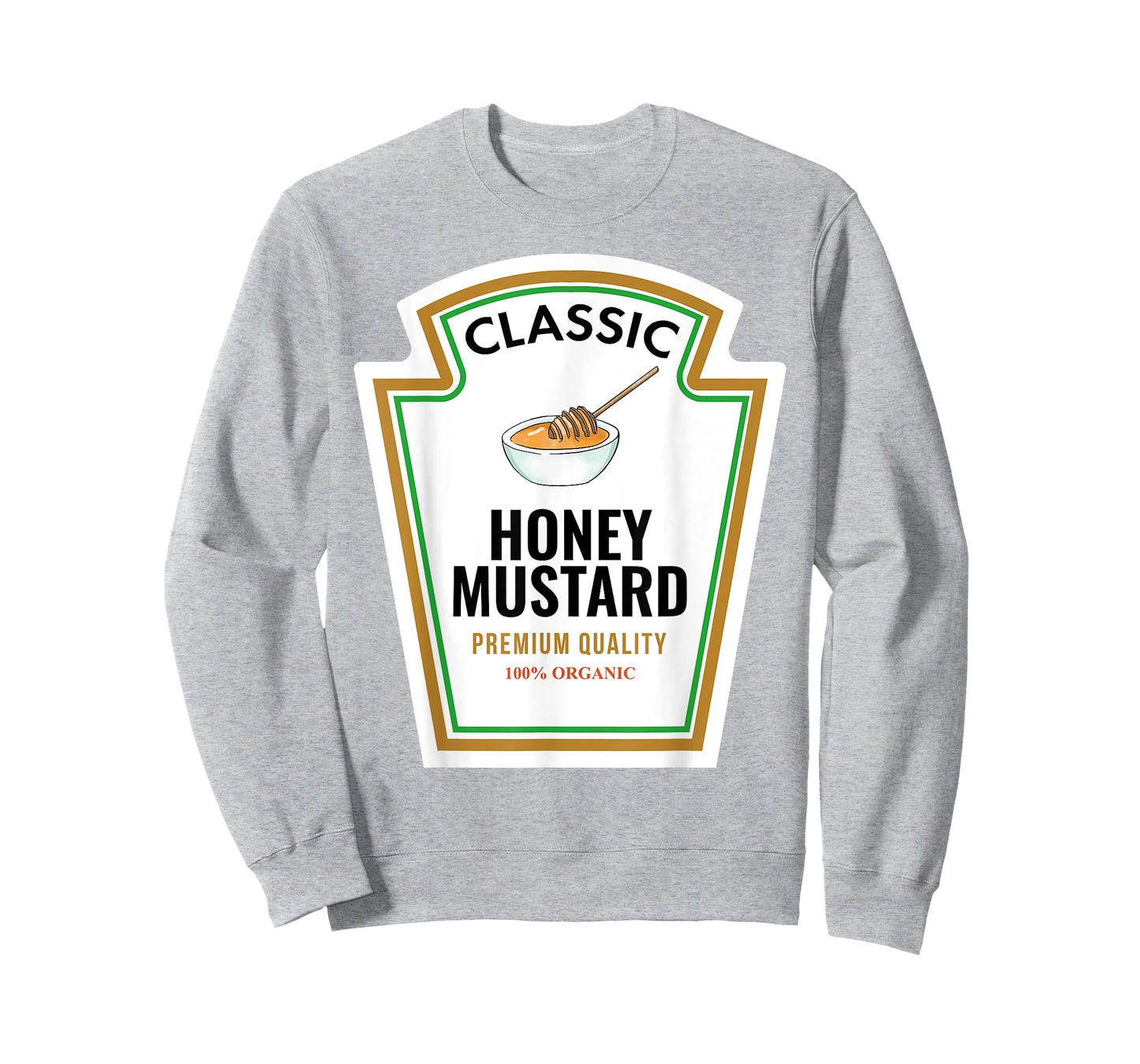 Classic Honey Mustard Label Design Organic Condiment Lover T-Shirt