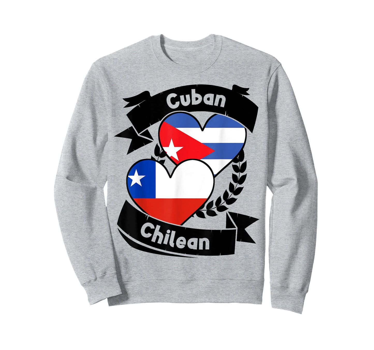 Cuban Chilean Heart Flags Cuba Chile T-Shirt