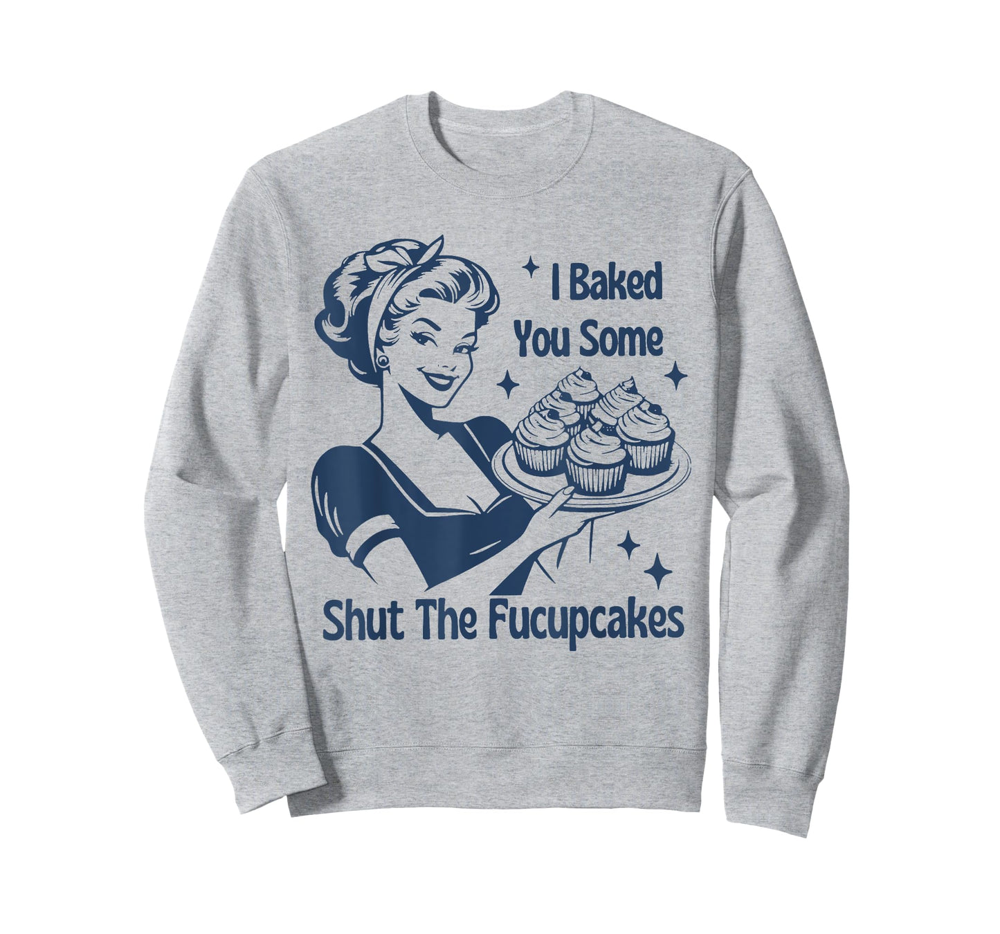 Funny Baking Tee Shut The Cupcakes Retro Baker T-Shirt