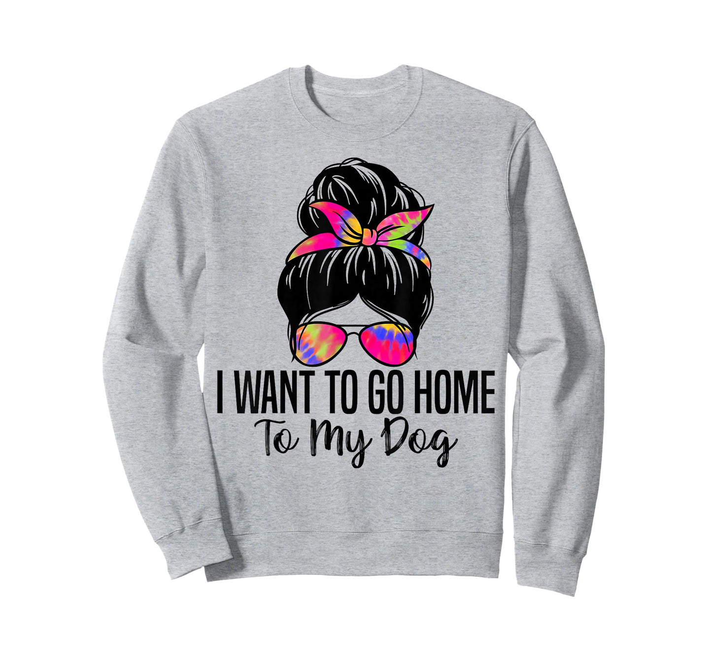 I Want to Go Home to My Dog Funny Dogs Lover Quote T-Shirt