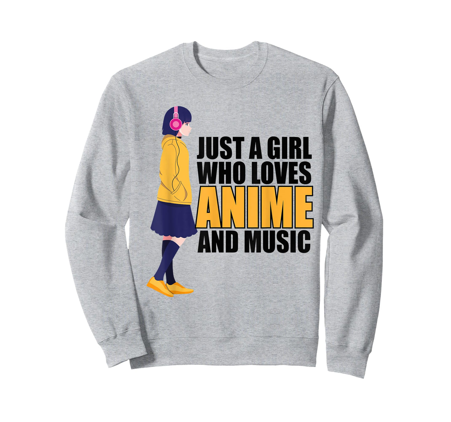 Just A Girl Who Loves Anime and Music Anime Lover Girls Teen T-Shirt
