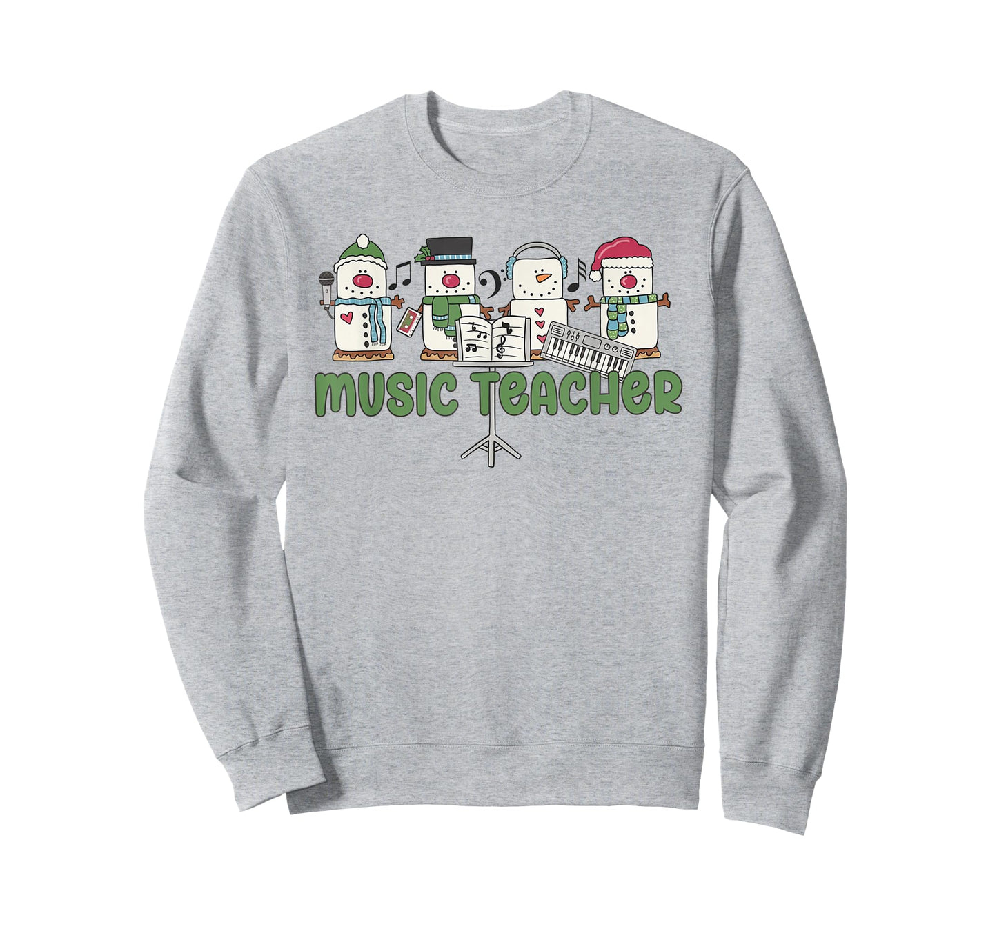 Music Teacher Christmas Holiday Wnter Music Instructor T-Shirt