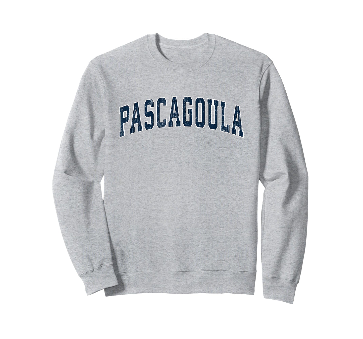 Pascagoula Mississippi MS Vintage Sports Design Navy Design T-Shirt