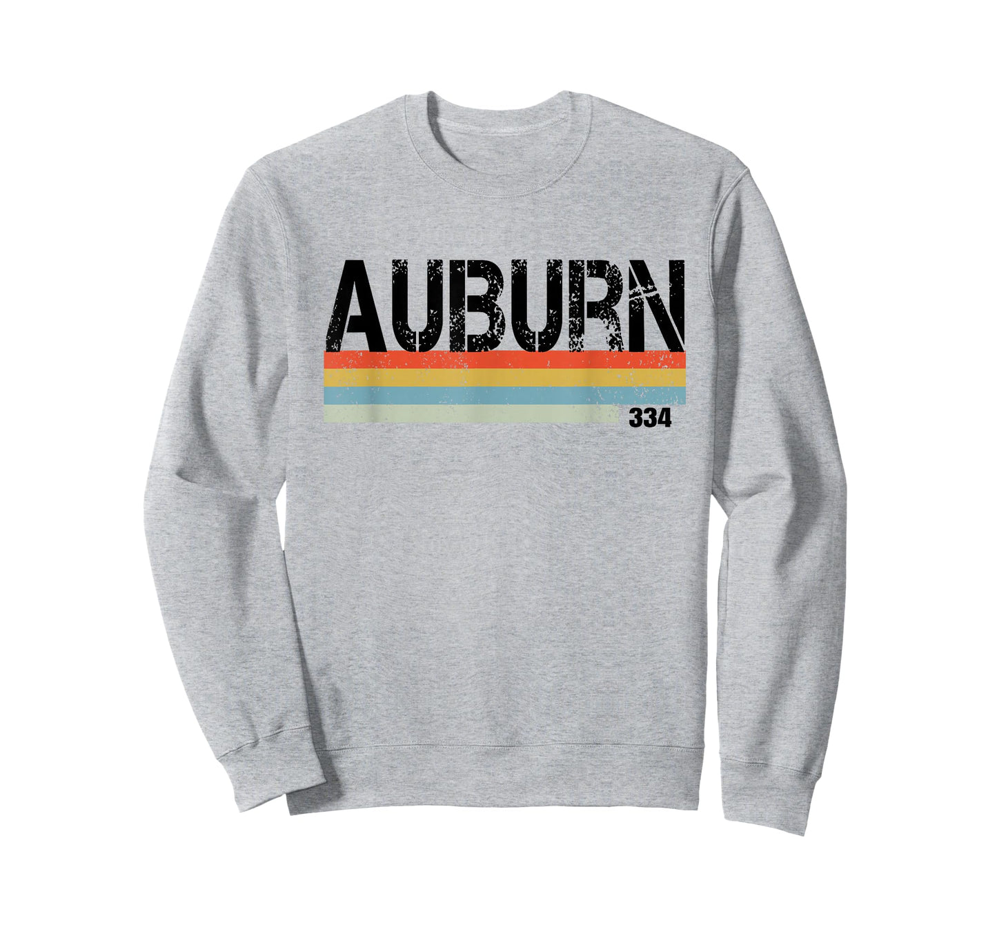 Auburn Alabama Area Code 334 Vintage Stripes T Shirt T-Shirt