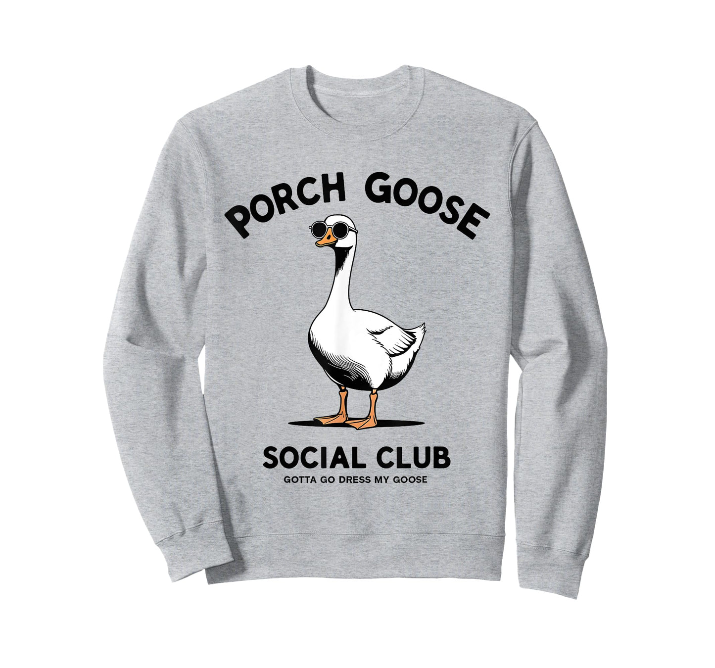 Porch Goose Social Club Funny Lawn Ornament T-Shirt