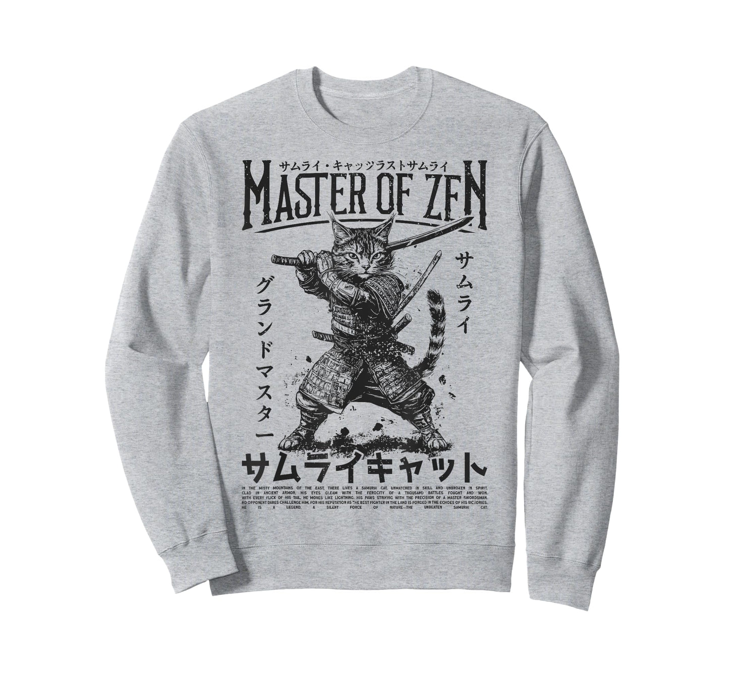 Samurai Cat Warrior Ukiyo Otaku Streetwear Cat Samurai T-Shirt