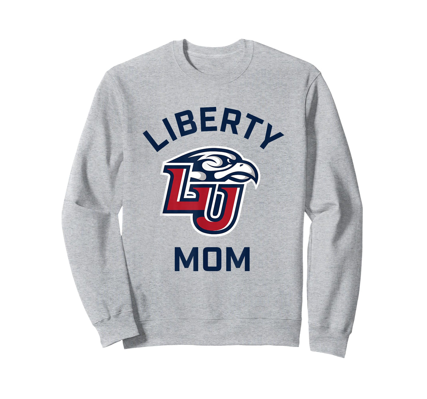 Liberty University Flames Arched Mom T-Shirt