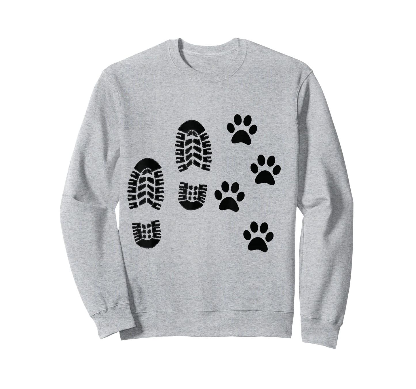 Dog and Man Hiking Dog Hiker People that Hike With Dogs Paw T-Shirt
