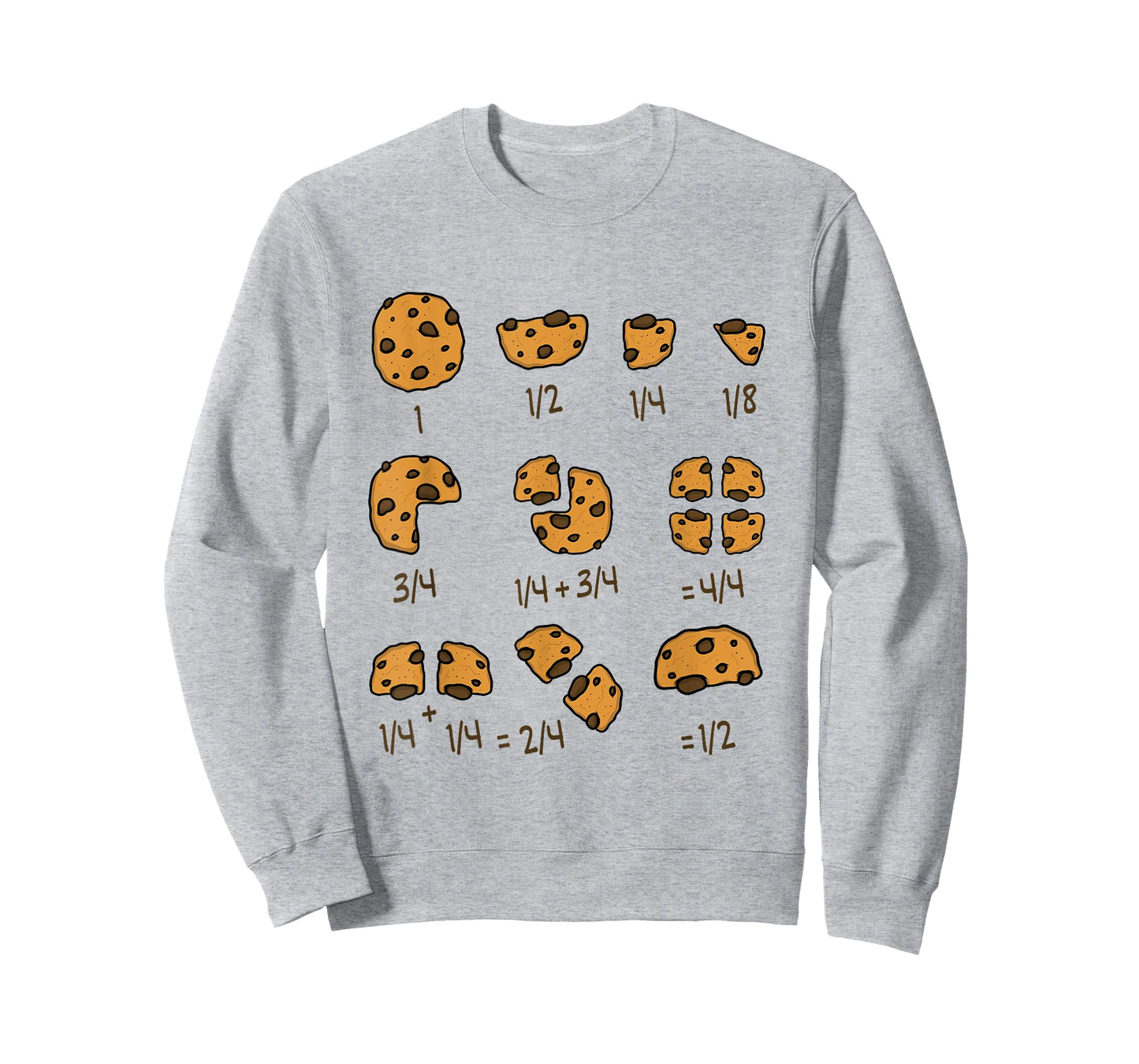 Math Teachers Chocolate Cookie Chocolate Chip Men Women Girls Kids T-Shirt