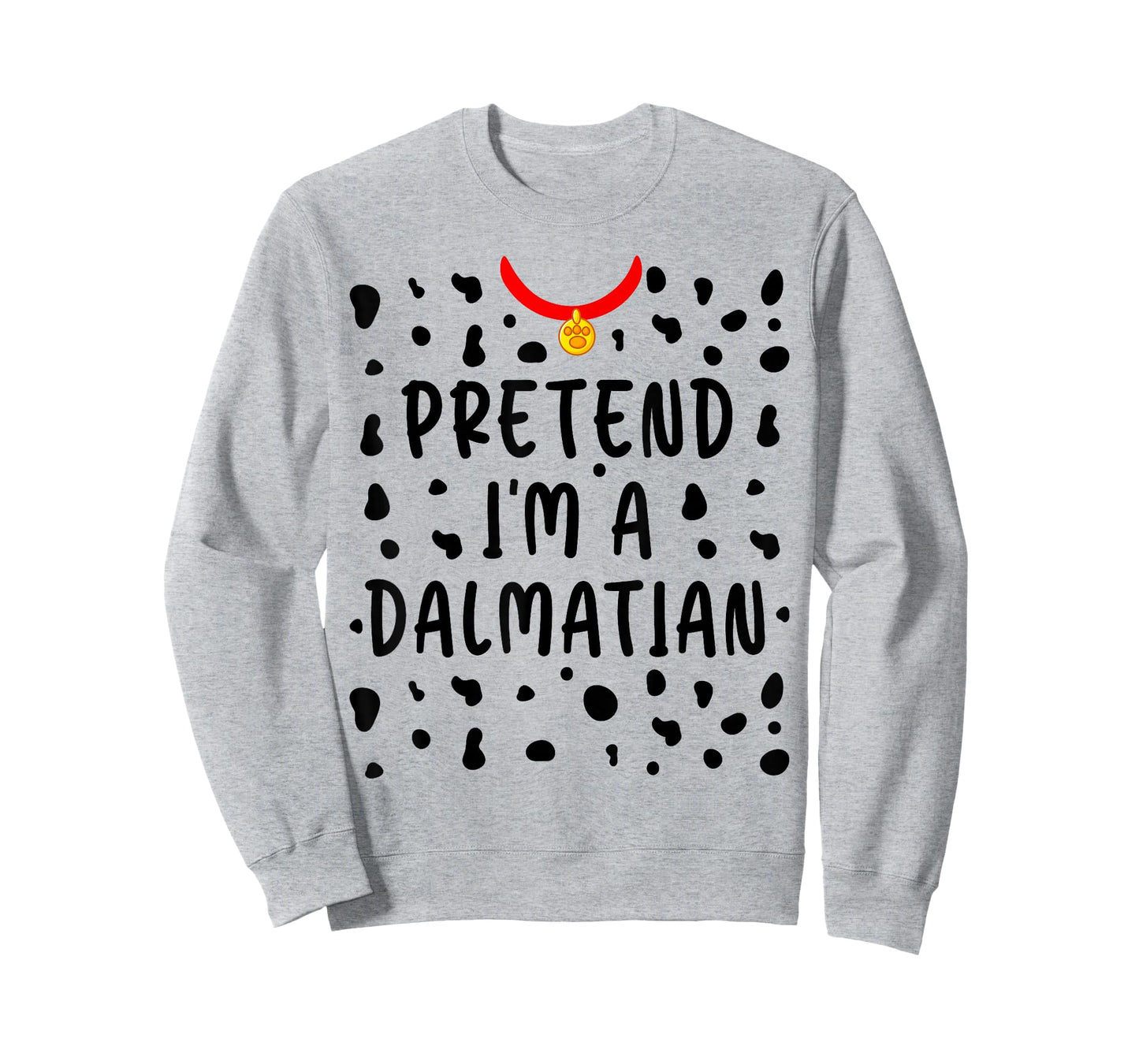 Pretend I'm a Dalmatian Shirt Funny Lazy Halloween Costume T-Shirt