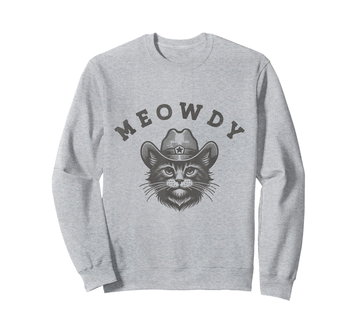 Meowdy Country Music Vintage Funny Western Cowboy Cat T-Shirt