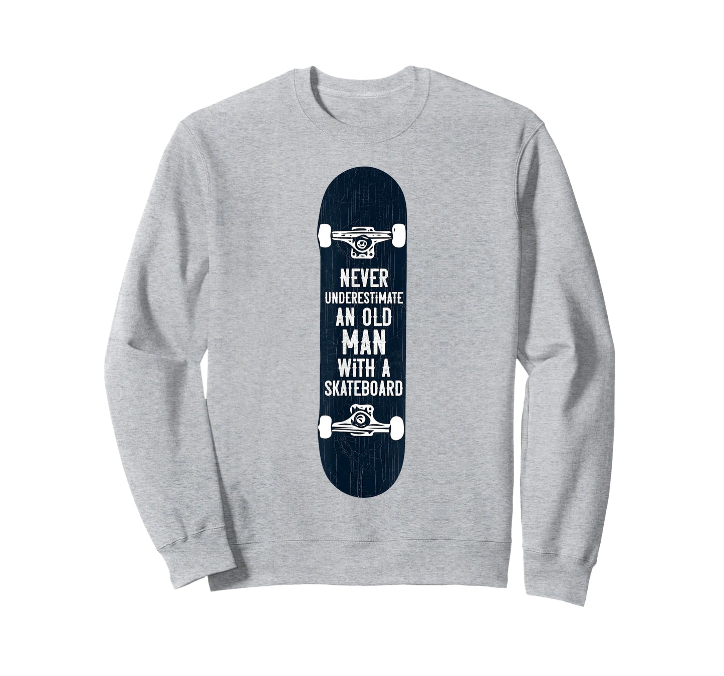 Mens Never underestimate an old man with a skateboard gift T-Shirt