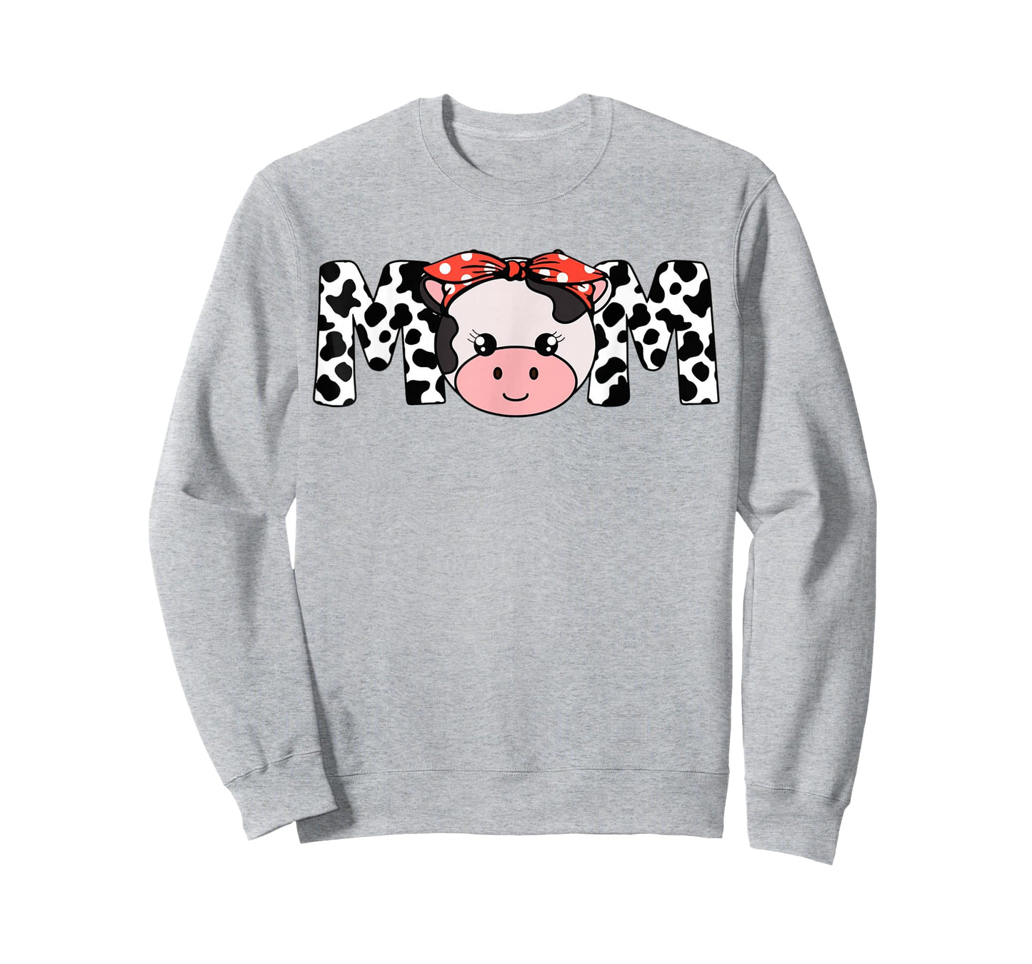 Mom Cow-Print T Shirt Women Heifer Mother Day Gift Farm Mama T-Shirt