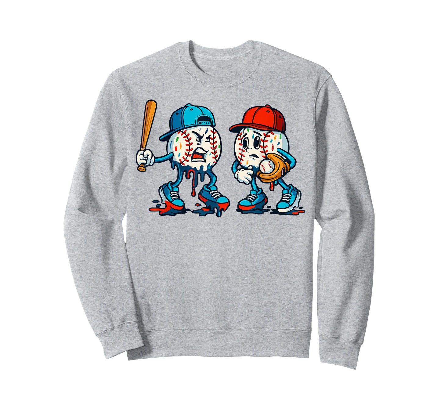 Ice Cream Drip Baseball Spots Baseball Drip T-Shirt