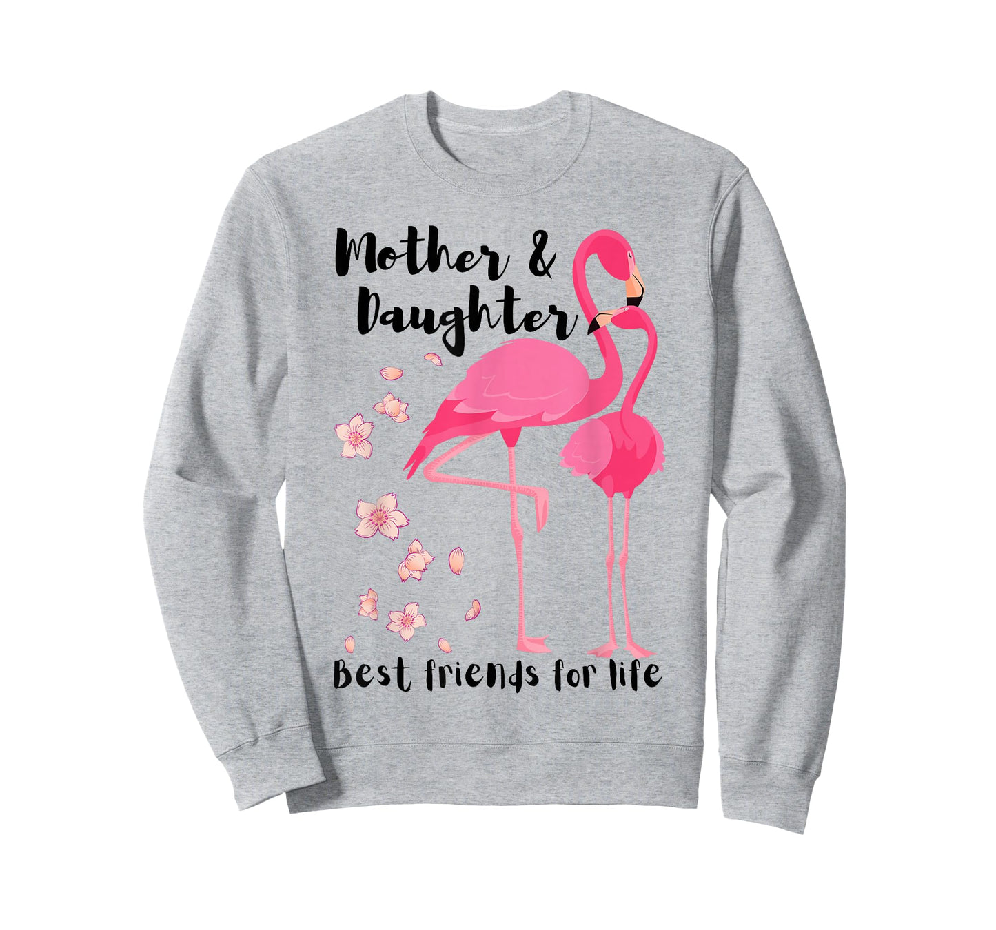 Mother And Daughter Best Friends For Life Pink Flamingo Mom T-Shirt