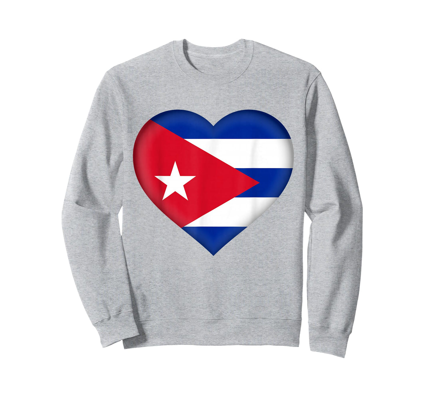 National Pride Country Roots Retro Gift Idea Tee | I Love Cuba | Cuban Flag Heart Outfit T-Shirt - Unisex Adults - White - Short Sleeve - Small - Classic Fit - Cotton - Machine Wash