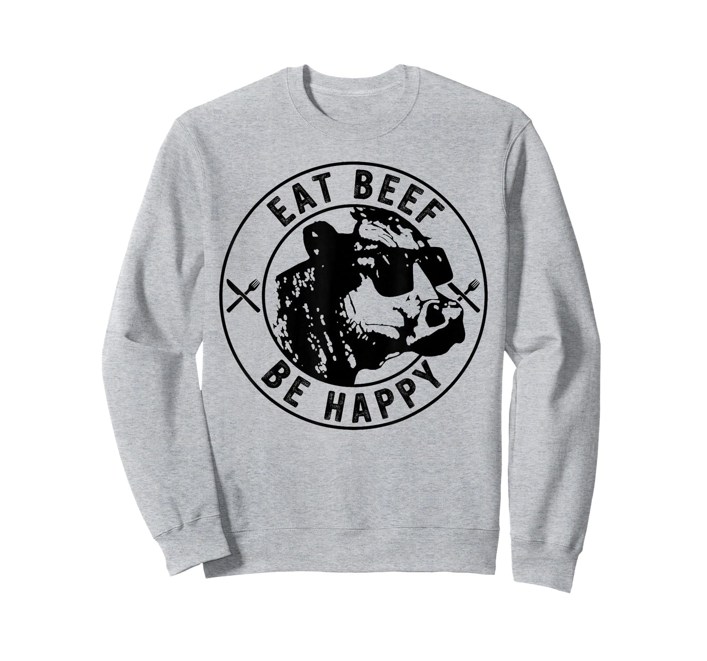 Eat Beef Be Happy Funny Heifer Cow Farmer T-Shirt
