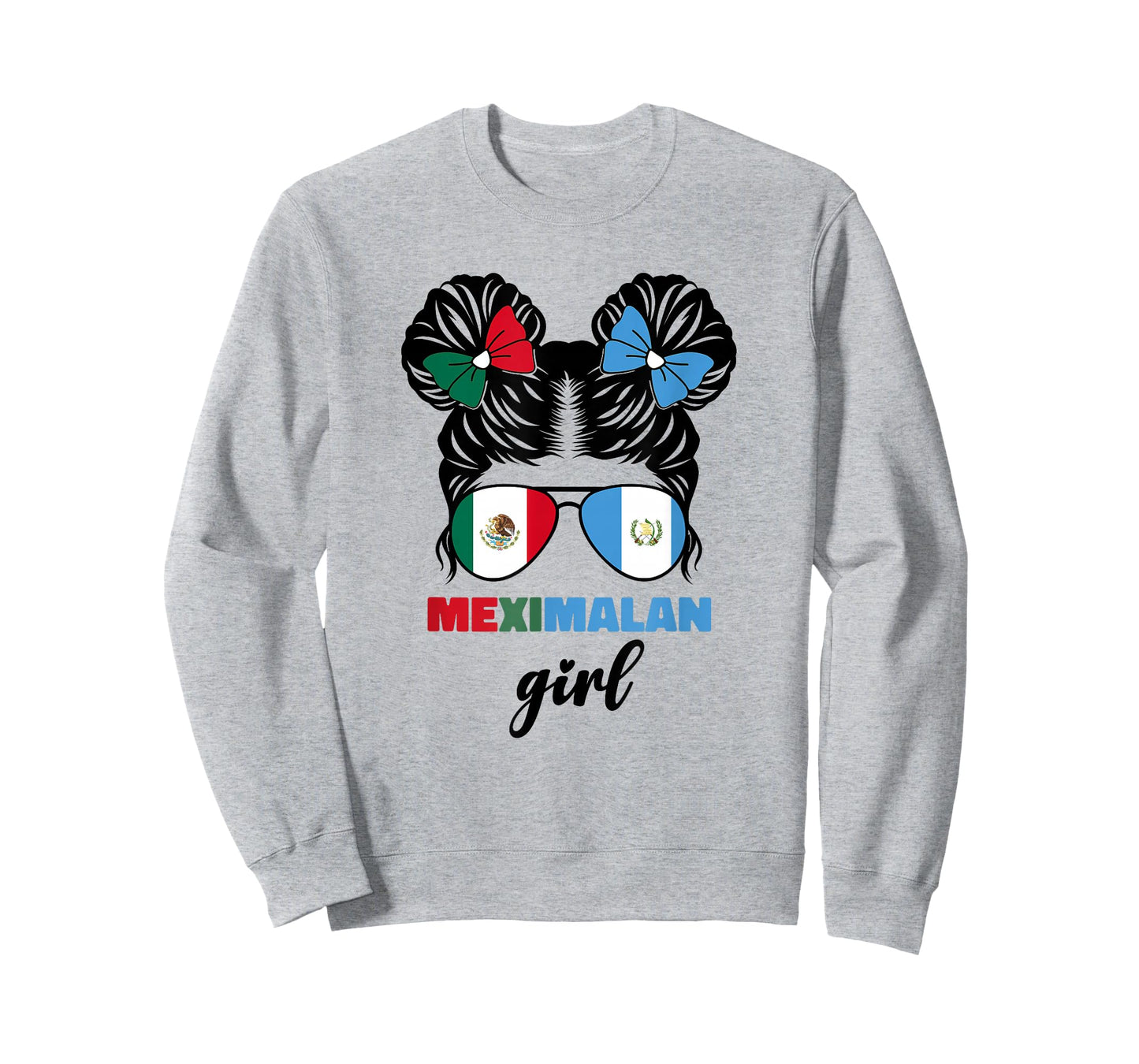 Half Mexican And Guatemalan Mexico Guatemala Flag Girl Kids T-Shirt