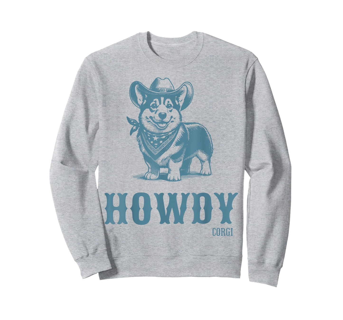 Retro Howdy Corgi Cowboy Western Country Cowboy Cowgirl T-Shirt