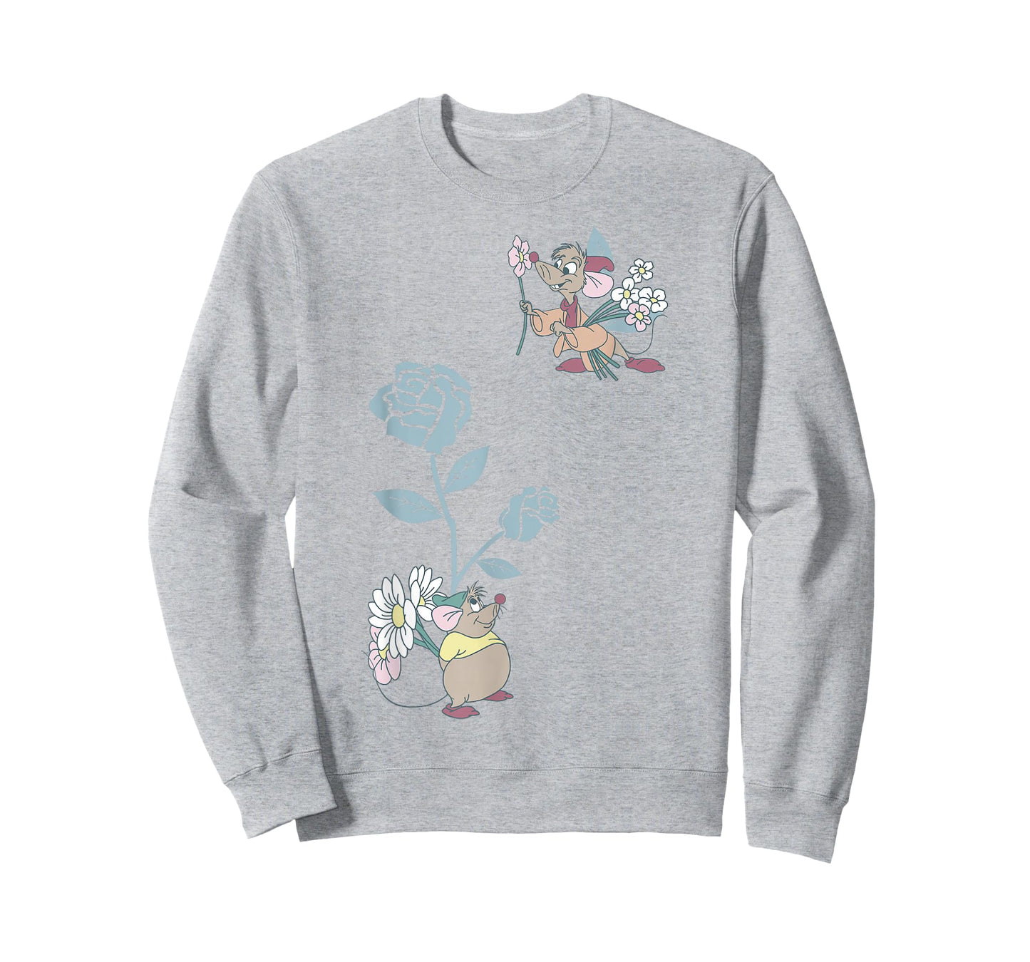 Disney Cinderella Jaq and Gus Flower Poster T-Shirt