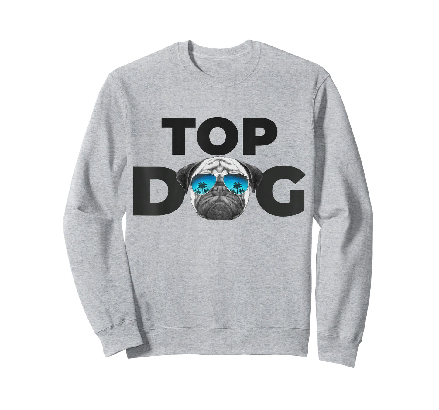 Top Dog Shirt | Pug Lovers Shirts for Men Funny Dog Pet Pug T-Shirt