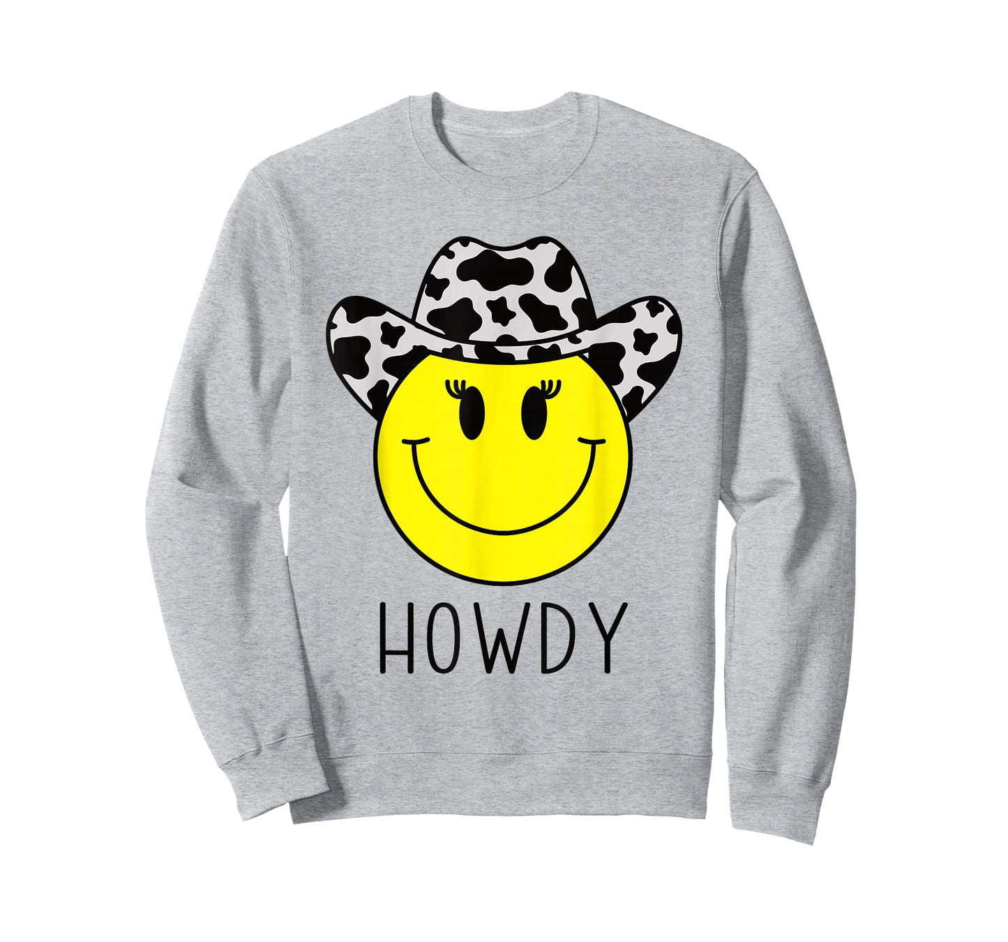 Cute Howdy Western Yellow Happy Smiling Smile Face Cowgirl T-Shirt